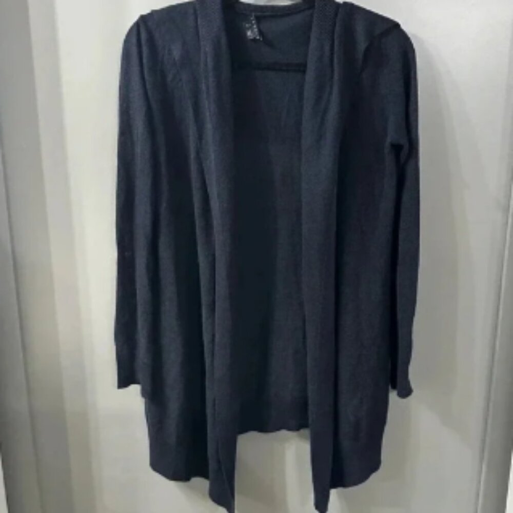 Theory Linen Blend Cardigan Winxie Sag Harbor Cardigan in Navy Blue Size XS